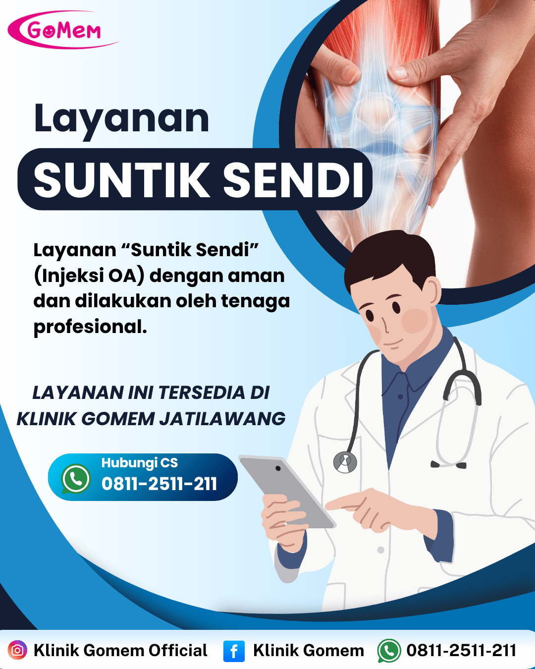 Layanan Suntik Sendi di Gomem Jatilawang